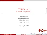 Is Copyleft Being Framed?