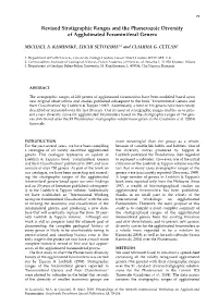 Revised Stratigraphic Ranges and the Phanerozoic Diversity of Agglutinated Foraminiferal Genera