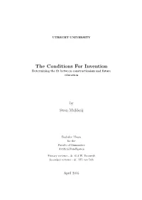 The Conditions for Invention Determining the ﬁt Between Constructionism and Future Education