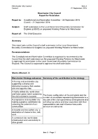 Boundary Review Submission Report To
