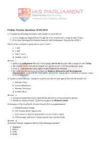 Prelims Practice Questions 18-09-2019
