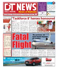 'Taskforce 8' Heroes Honoured