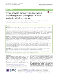 Tissue-Specific Pathways and Networks Underlying Sexual