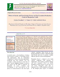 Effect of Genetic and Non-Genetic Factors on First Lactation Production Traits in Tharparkar Cattle