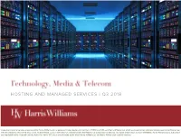 Hosting and Managed Services Update