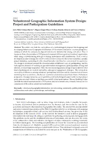 Volunteered Geographic Information System Design: Project and Participation Guidelines
