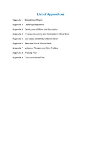 2. Activity Plan Appendices
