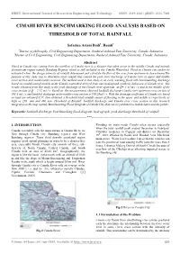 Cimahi River Benchmarking Flood Analysis Based on Threshold of Total Rainfall