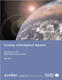 Final Report of the Digital Opportunity Initiative