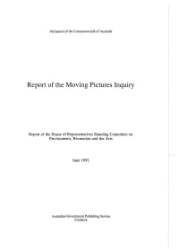Report of the House of Representatives Standing Committee on Environment, Recreation and the Arts
