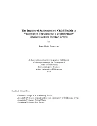 The Impact of Sanitation on Child Health in Vulnerable Populations: a Multicountry Analysis Across Income Levels