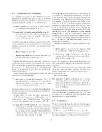 6.3 Mathematical Induction 6.4 Soundness