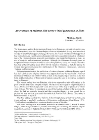 An Overview of Mehmet Akif Ersoy's Ideal Generation in Âsım