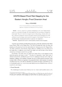 GIS/RS-Based Flood Risk Mapping for the Eastern Honghu Flood Diversion Area