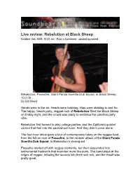 Live Review: Rebelution at Black Sheep October 3Rd, 2009, 10:01 Am · Post a Comment · Posted by Breed