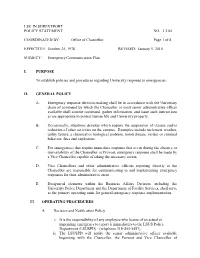 Lsu in Shreveport Policy Statement No