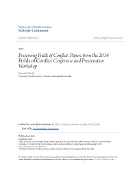Papers from the 2014 Fields of Conflict Conference and Preservation Workshop Steven D