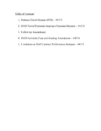 Table of Contents