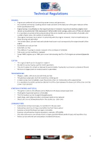Technical Regulations