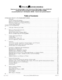 Topics in Macroeconomics