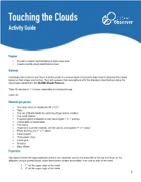 Touching the Clouds Activity Guide