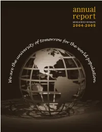 Annual Report BENEDICTINE UNIVERSITY 2004-2005