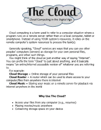 Cloud Computing in the Digital Age