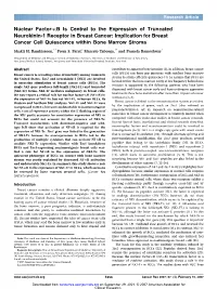 Nuclear Factor-KB Is Central to the Expression of Truncated Neurokinin