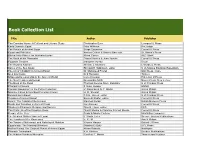 Book Collection List