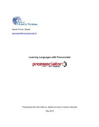 Learning Languages with Pronunciator