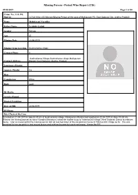 Missing Person - Period Wise Report (CIS) 09/05/2019 Page 1 of 50