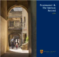 Postmaster and the Merton Record 2019