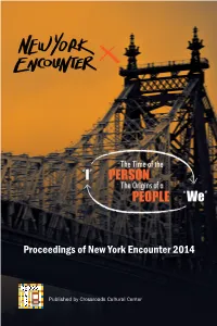 Proceedings of New York Encounter 2014