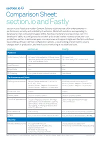 Section.Io and Fastly