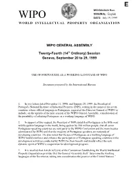 WO/GA/24/4 REV.: Use of Portuguese As a Working Language of WIPO