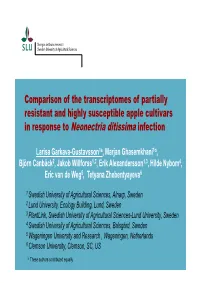 In Response to Neonectria Ditissima Infection