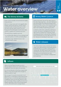 Water of the Snowy Scheme Fact Sheet