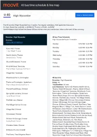40 Bus Time Schedule & Line Route