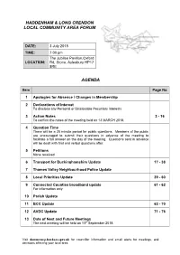 Agenda Frontsheet PDF 48 KB