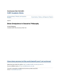 Divine Omnipotence in Descartes' Philosophy