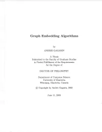 Graph Embedding Algorithms