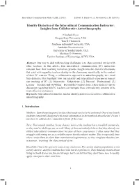 Identity Dialectics of the Intercultural Communication Instructor: Insights from Collaborative Autoethnography
