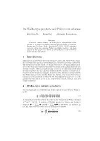 On Wallis-Type Products and Polya's Urn Schemes
