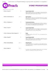 Sydney Program Guide