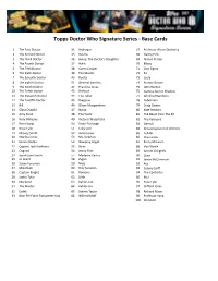 Topps DW Signature Series Checklist FINAL