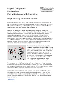 Digital Computers Masterclass: Extra Background Information