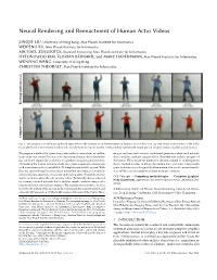 Neural Rendering and Reenactment of Human Actor Videos