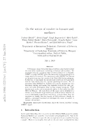 On the Notion of Number in Humans and Machines