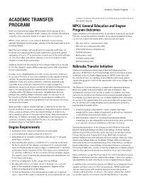 Academic Transfer Program 1