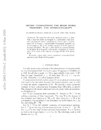 Metric Completions, the Heine-Borel Property, and Approachability